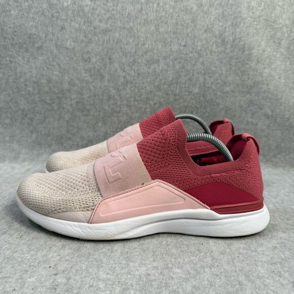 APL Womens Techloom Bliss Shoes Size 9 Pink Slip On Gym Running Sneakers 0320XC - Picture 1 of 9